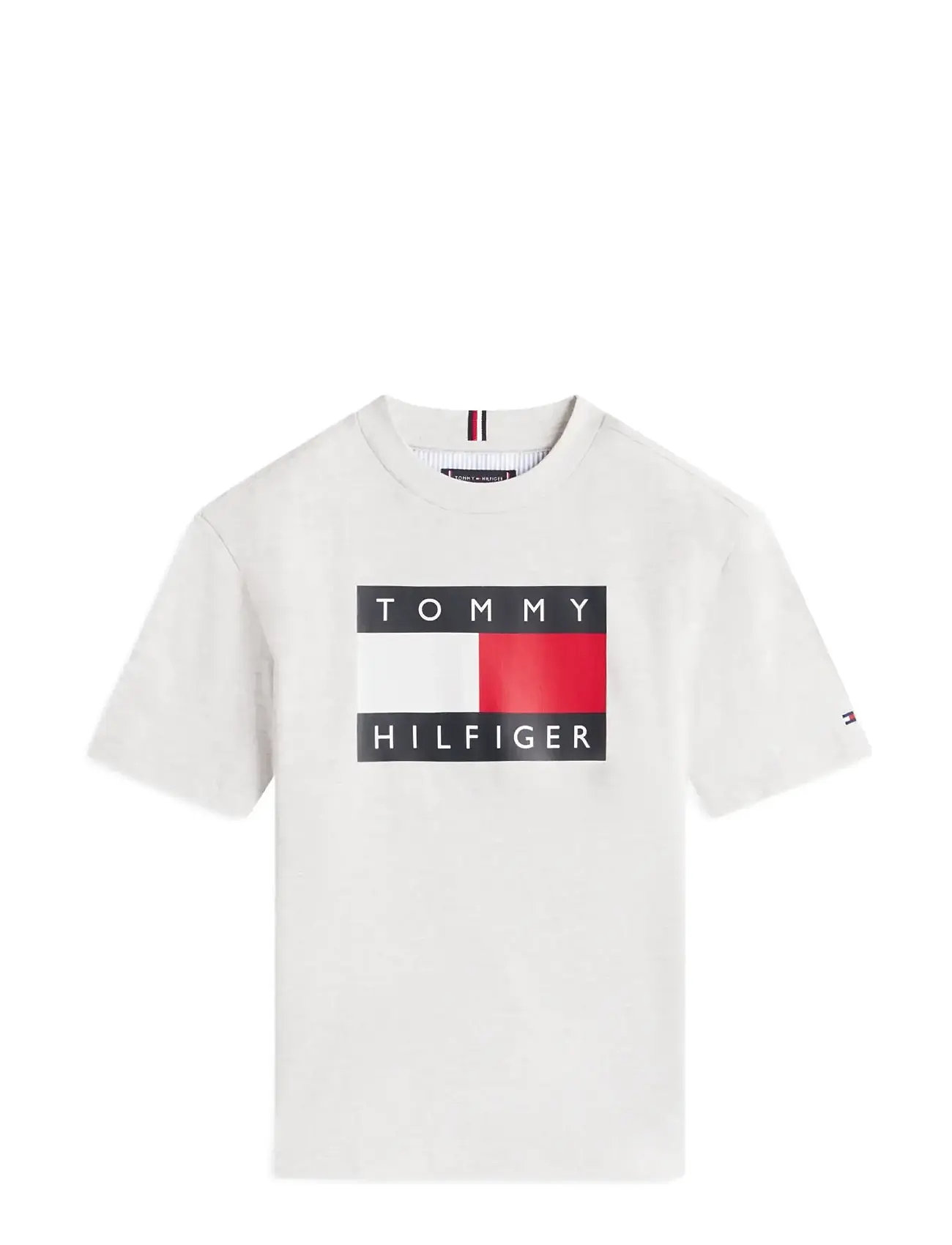 TOMMY HILFIGER Heritage Printed Flag T-Shirt Grau - 176 - Kinder