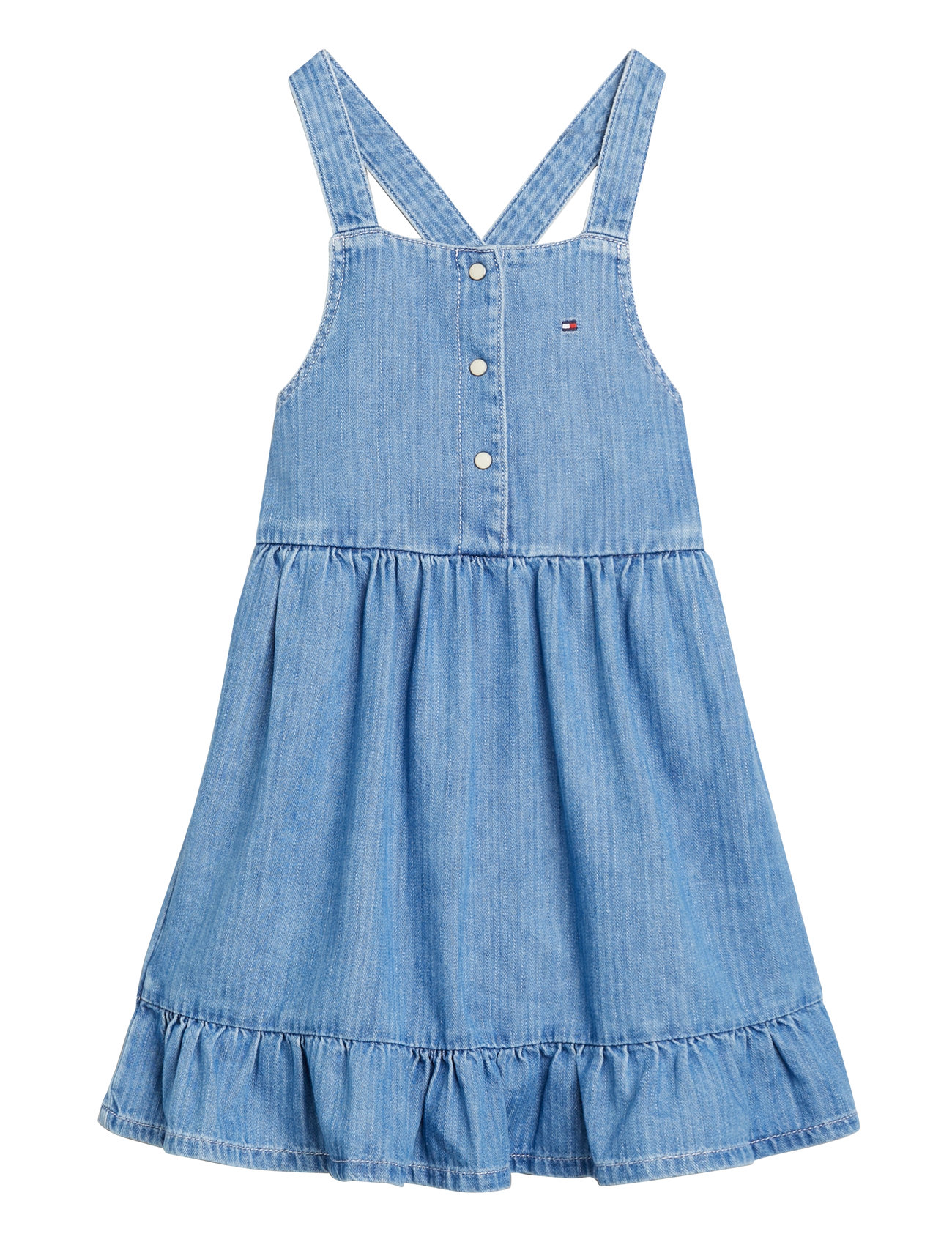 Tommy Hilfiger Strappy Summery Denim Dress Blå