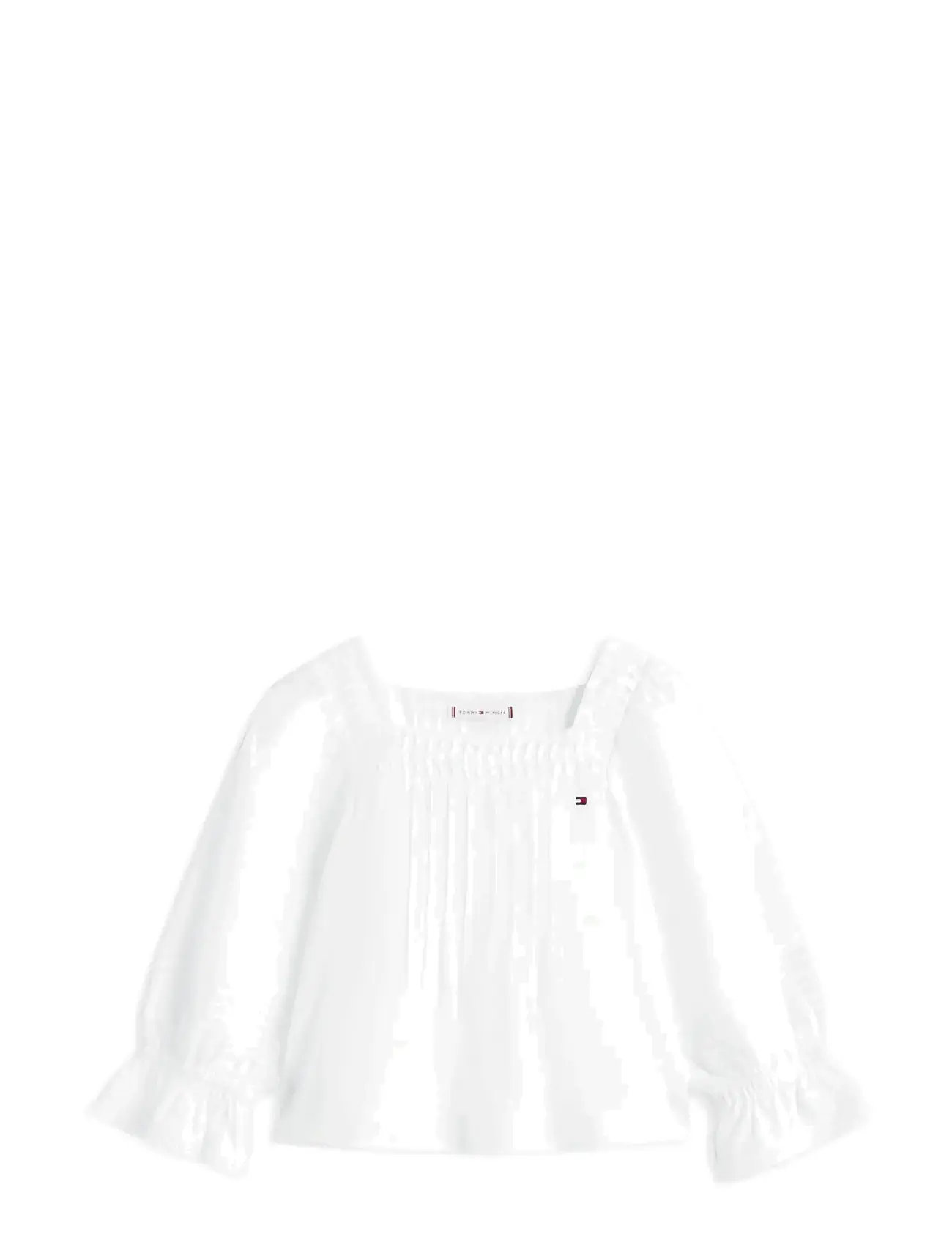 TOMMY HILFIGER Broderie Anglaise Bluse Weiß - 164 - Kinder