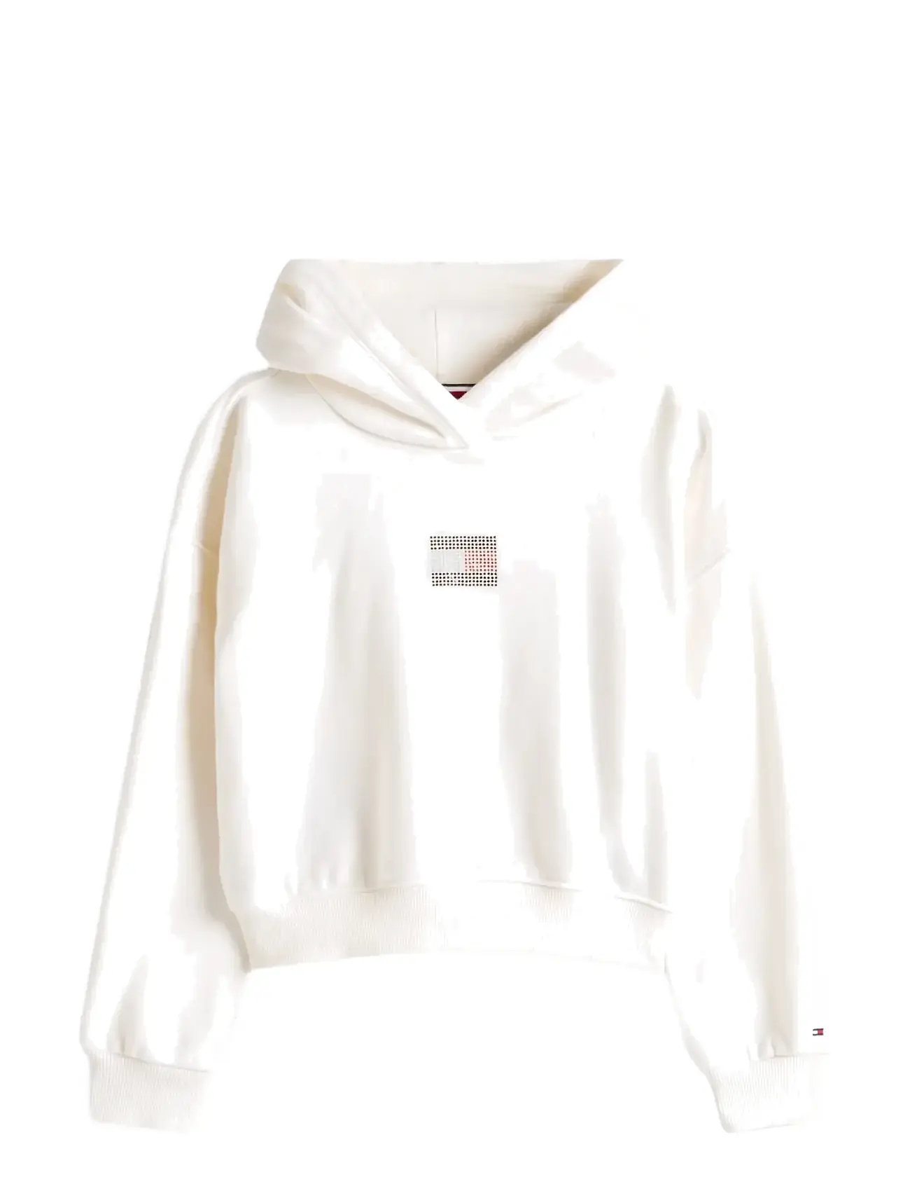TOMMY HILFIGER Rhine Stone Flag Hoodie Weiß - 164 - Kinder