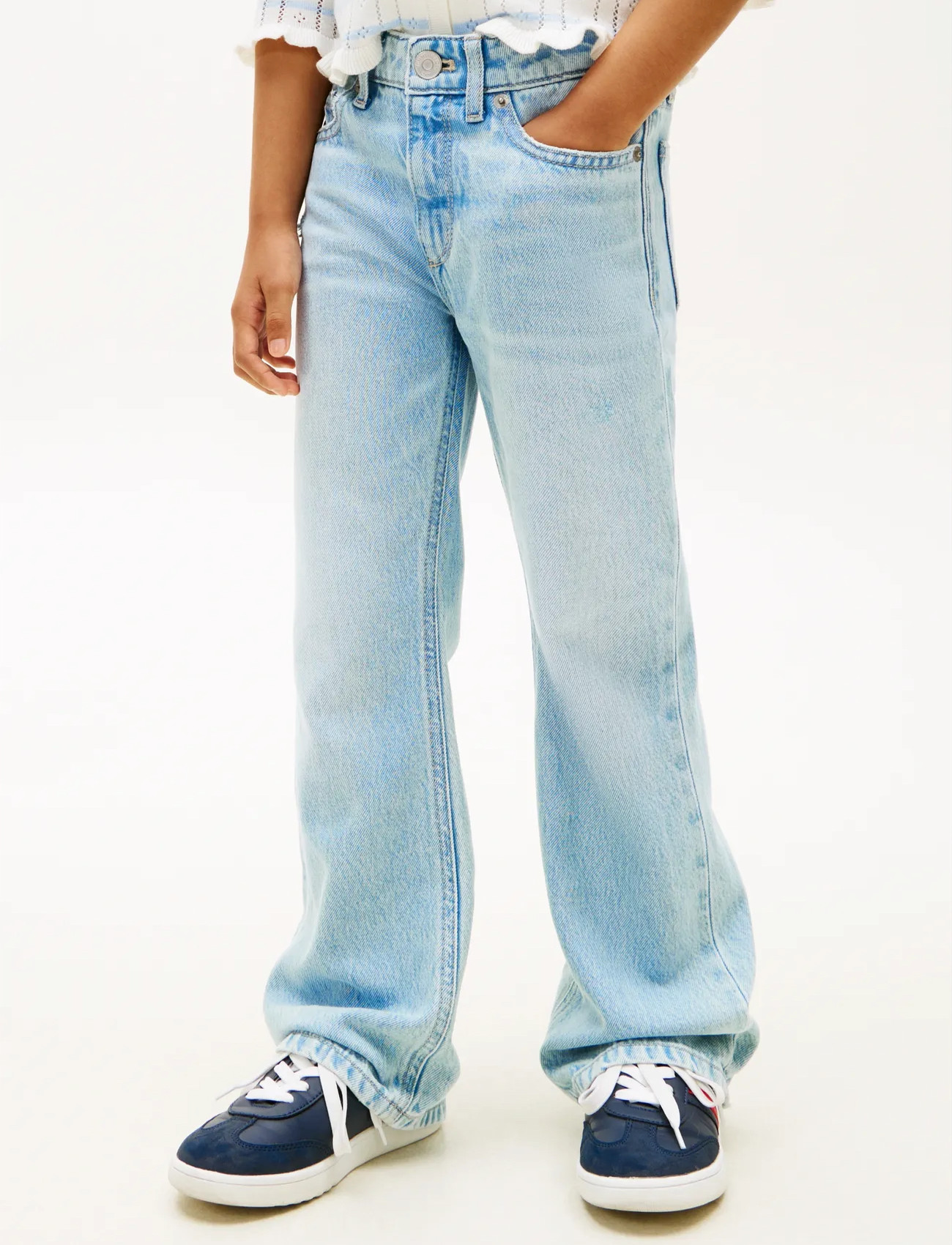 Tommy Hilfiger Flare Light Blue, 128, Blue, Jeans > Bootcut-Jeans, Børn