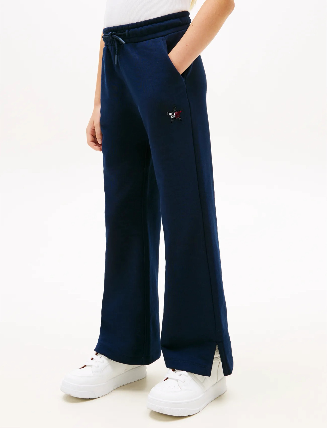 Tommy Hilfiger Star Sweatpant, 164, Navy, Underdele > Joggingbukser, Børn