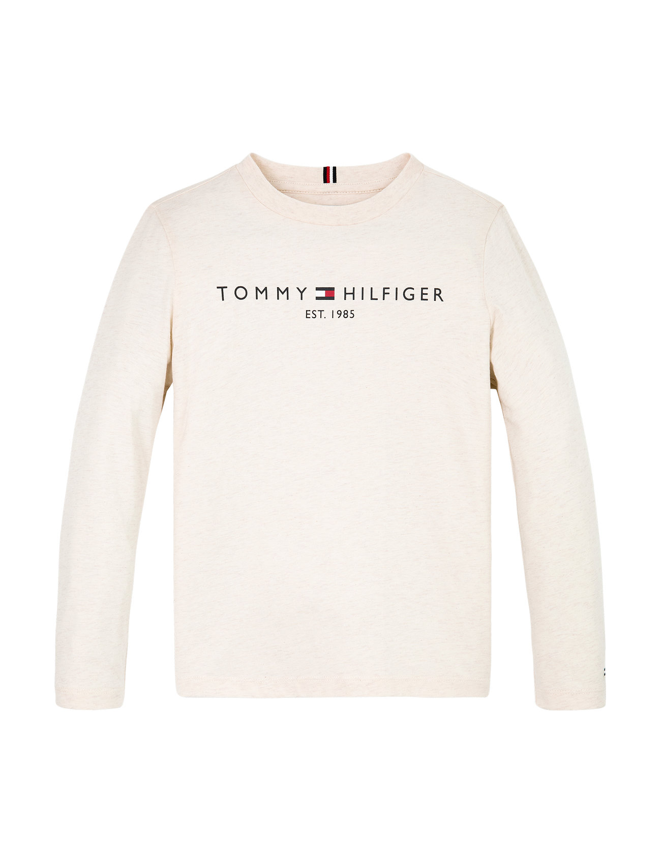 U Essential Tee L/S Tops T-shirts Long-sleeved T-Skjorte White Tommy Hilfiger