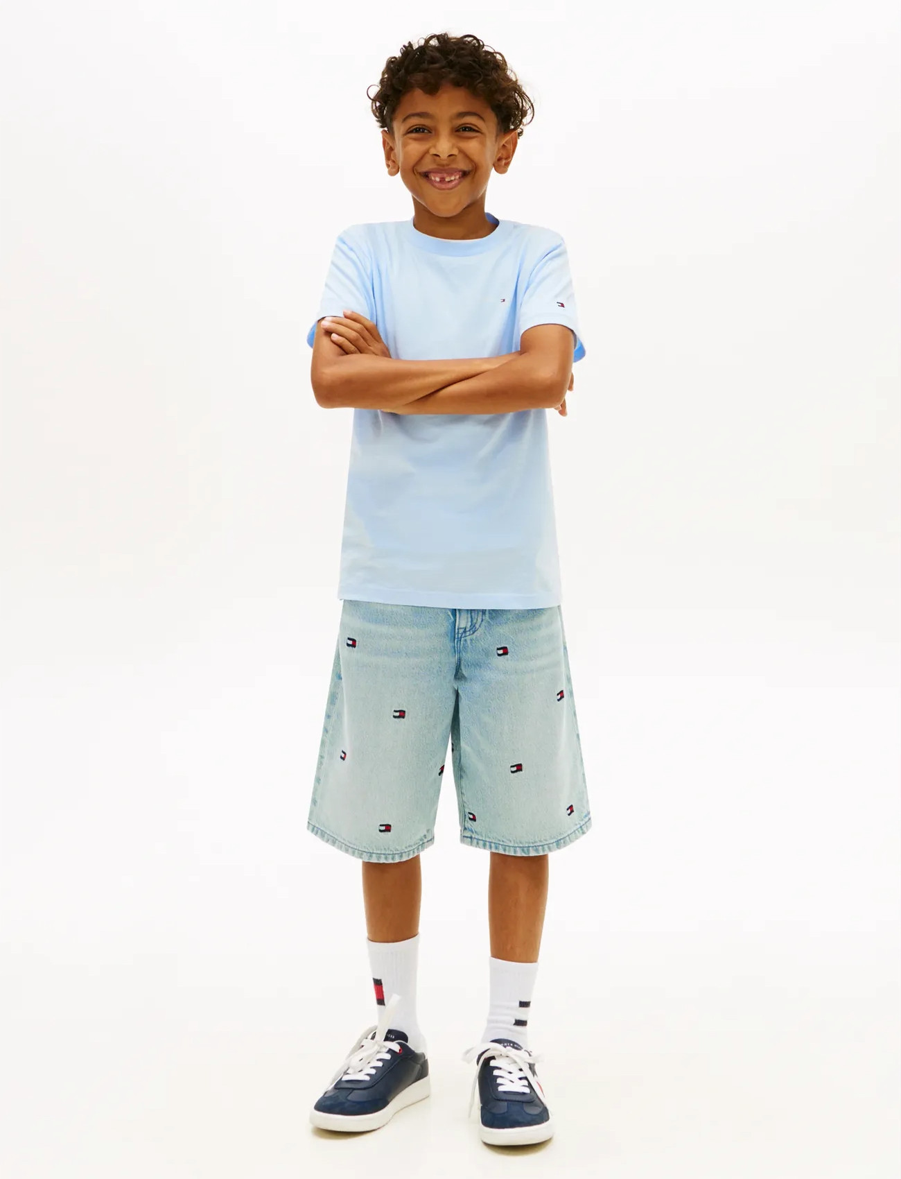 Tommy Hilfiger Mini Corp T-Shirt, 140, Blue, T-Shirts > Kortærmede, Børn