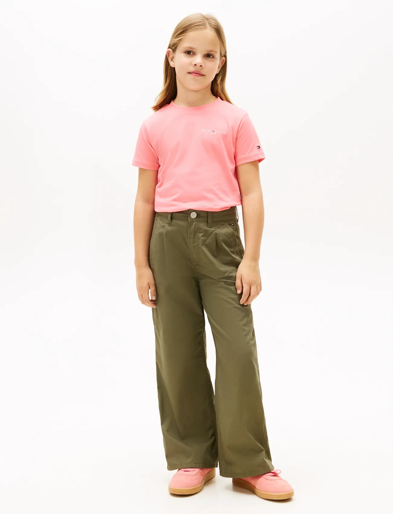 Tommy Hilfiger Mini Corp T-Shirt, 176, Pink, T-Shirts > Kortærmede, Børn