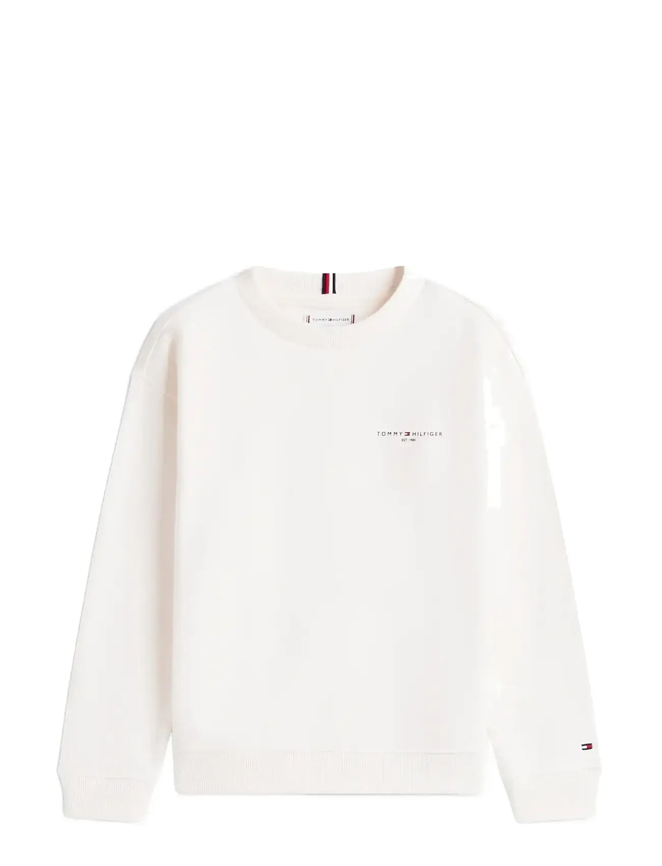 TOMMY HILFIGER Mini Corp C-Neck Sweatshirt Weiß - 164 - Kinder