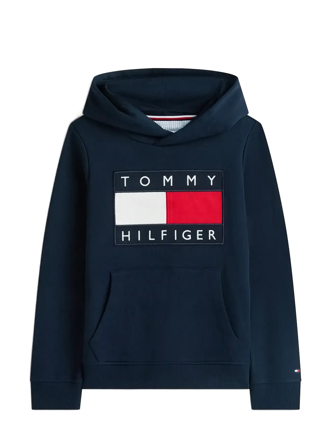 TOMMY HILFIGER Heritage Flag Hoodie Navy - 164 - Kinder