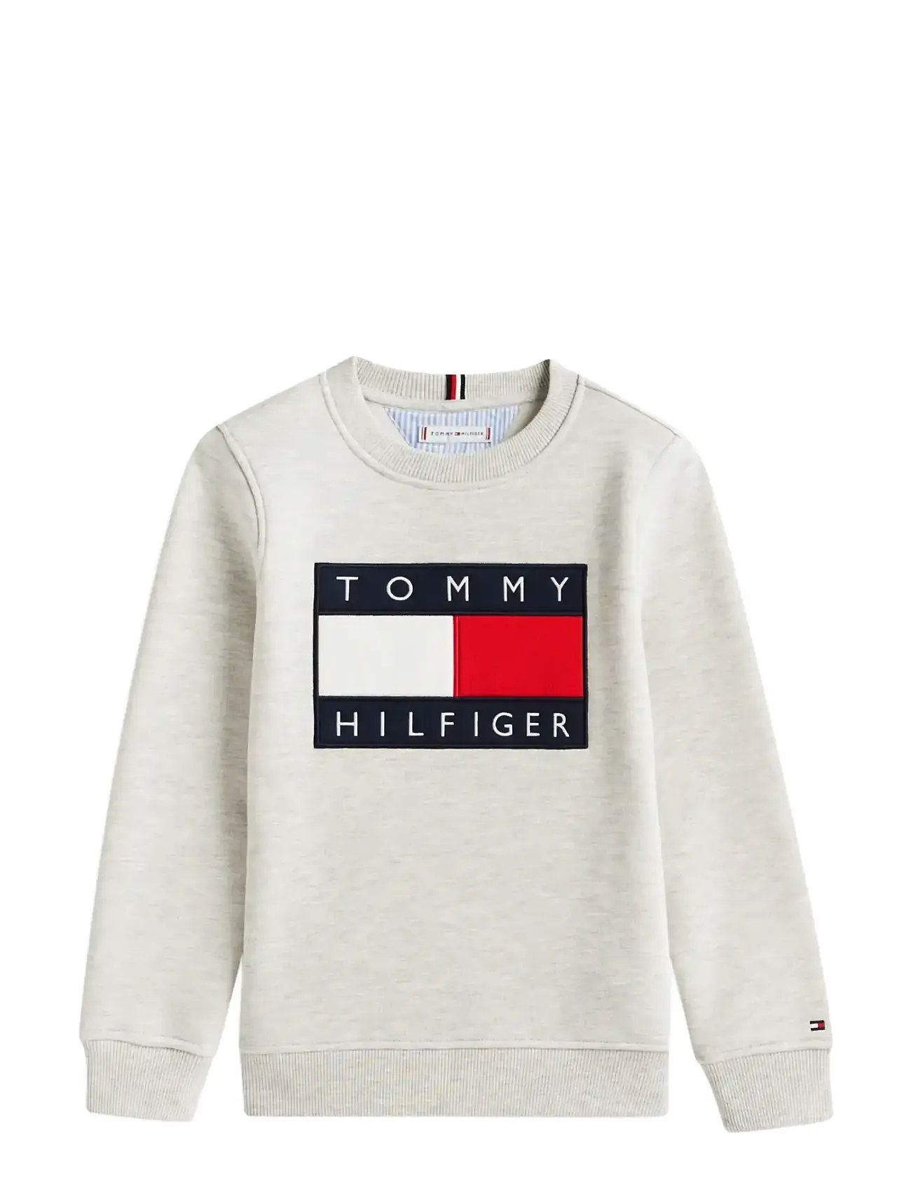 TOMMY HILFIGER Heritage Flag Sweatshirt Grau - 164 - Kinder