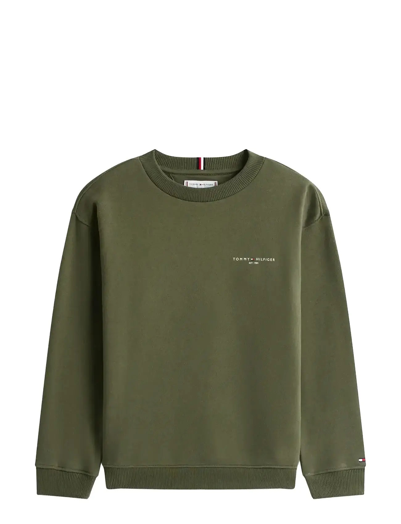 TOMMY HILFIGER Mini Corp C-Neck Sweatshirt Khaki - 164 - Kinder