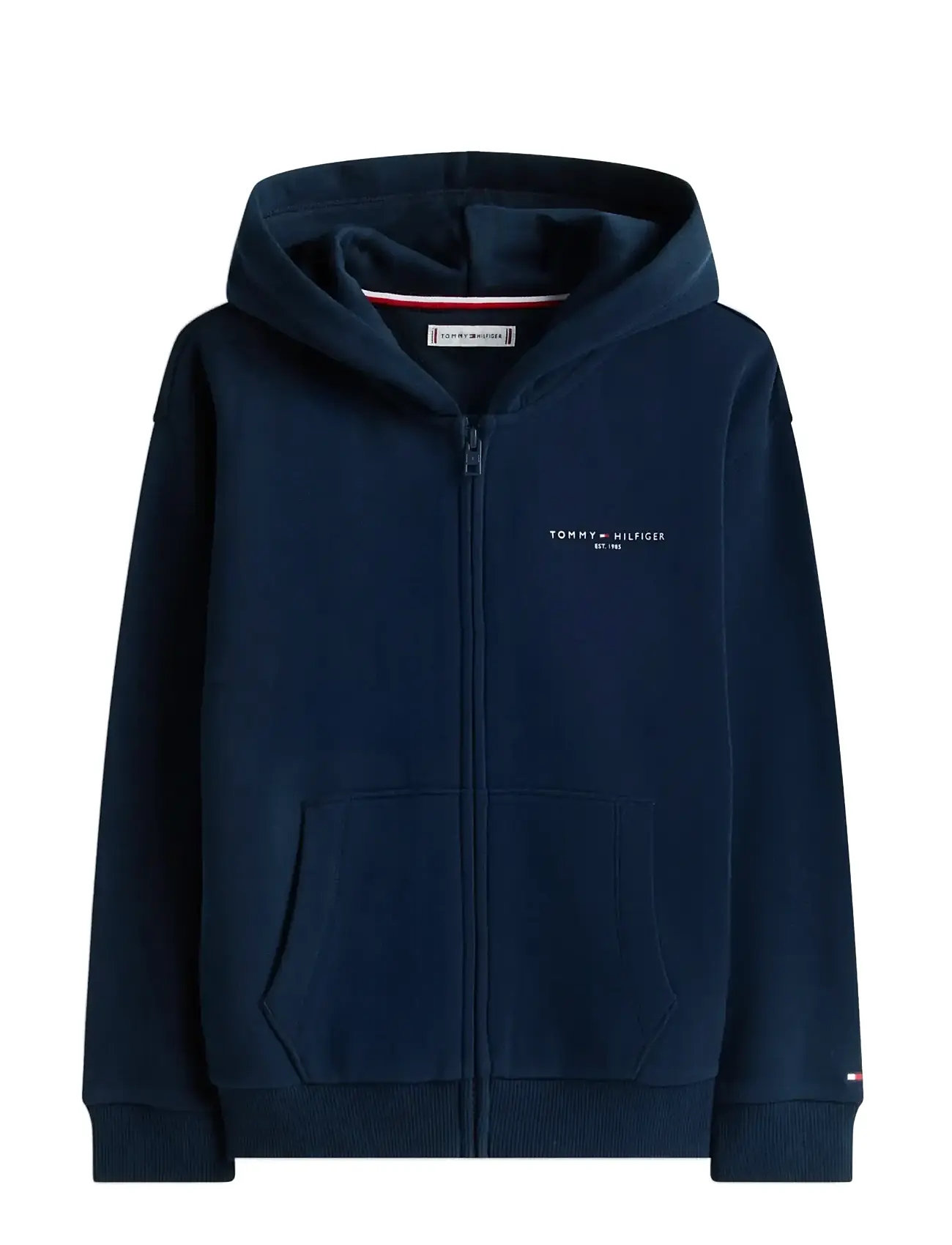 TOMMY HILFIGER Mini Corp Zip Through Hoodie Navy - 164 - Kinder