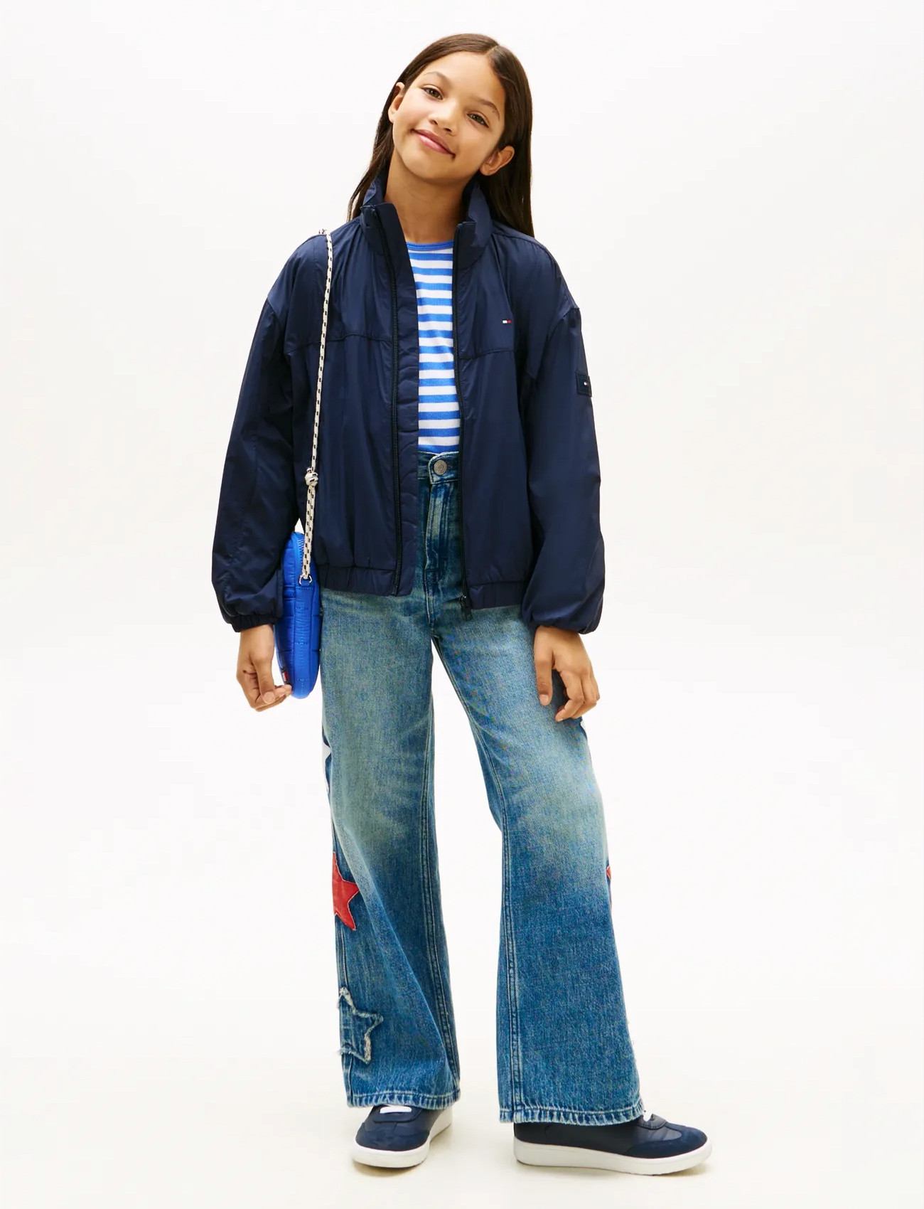 Tommy Hilfiger Windbreaker Jacket, 164, Navy, Jakker & Frakker > Windbreaker, Børn