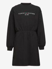 Tommy Hilfiger - ESSENTIAL SWEAT DRESS - long-sleeved casual dresses - black - 0