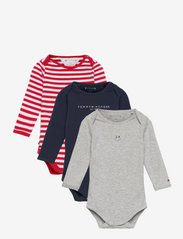 Tommy Hilfiger - BABY BODY 3 PACK GIFTBOX - pattern long-sleeved bodies - twilight navy - 0