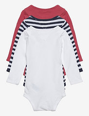 Tommy Hilfiger - BABY BODY 3 PACK GIFTBOX - pattern long-sleeved bodies - white - 1