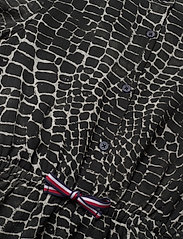 Tommy Hilfiger - AOP PRINTED CHIFFON DRESS - short-sleeved casual dresses - black animal print - 3