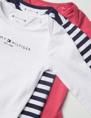 Tommy Hilfiger - BABY BODY 3 PACK GIFTBOX - pattern long-sleeved bodies - white - 3