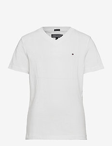 BOYS BASIC VN KNIT S/S - vienkāršs t-krekls ar īsām piedurknēm - bright white