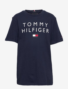 TH LOGO TEE S/S - À manches courtes - twilight navy