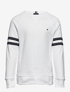 MINI WAFFLE CN TEE L/S - sweatshirts - white
