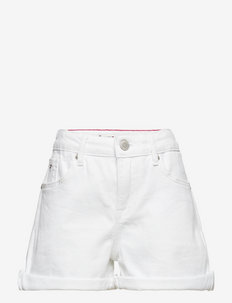 NORA SHORT - denim shorts - white