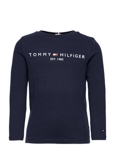 Tommy Hilfiger Essential Tee L/S T-Shirt Unisex-Bambini e Ragazzi 