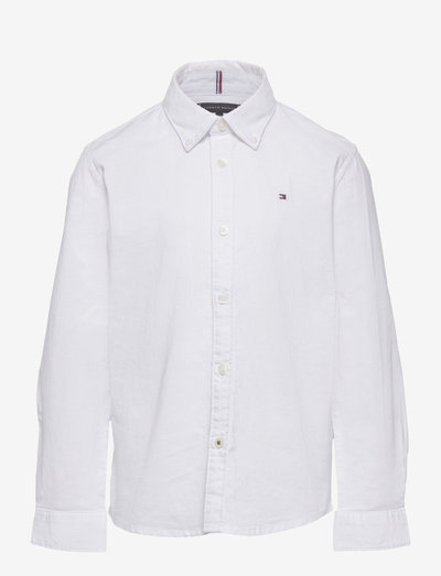 BOYS STRETCH OXFORD SHIRT L/S - koszule - white