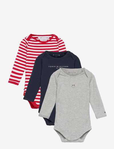 BABY BODY 3 PACK GIFTBOX - pattern long-sleeved bodies - twilight navy