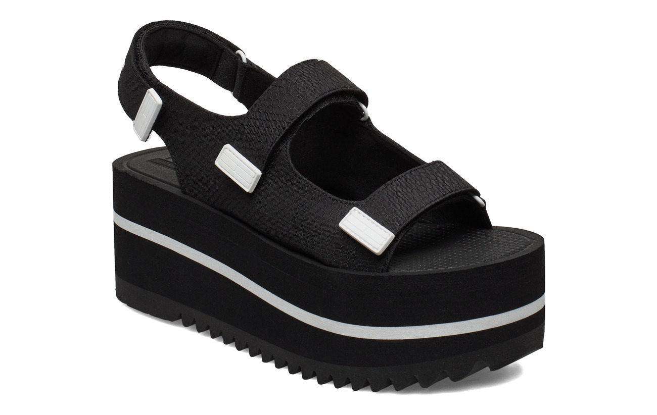 tommy hilfiger sandals black