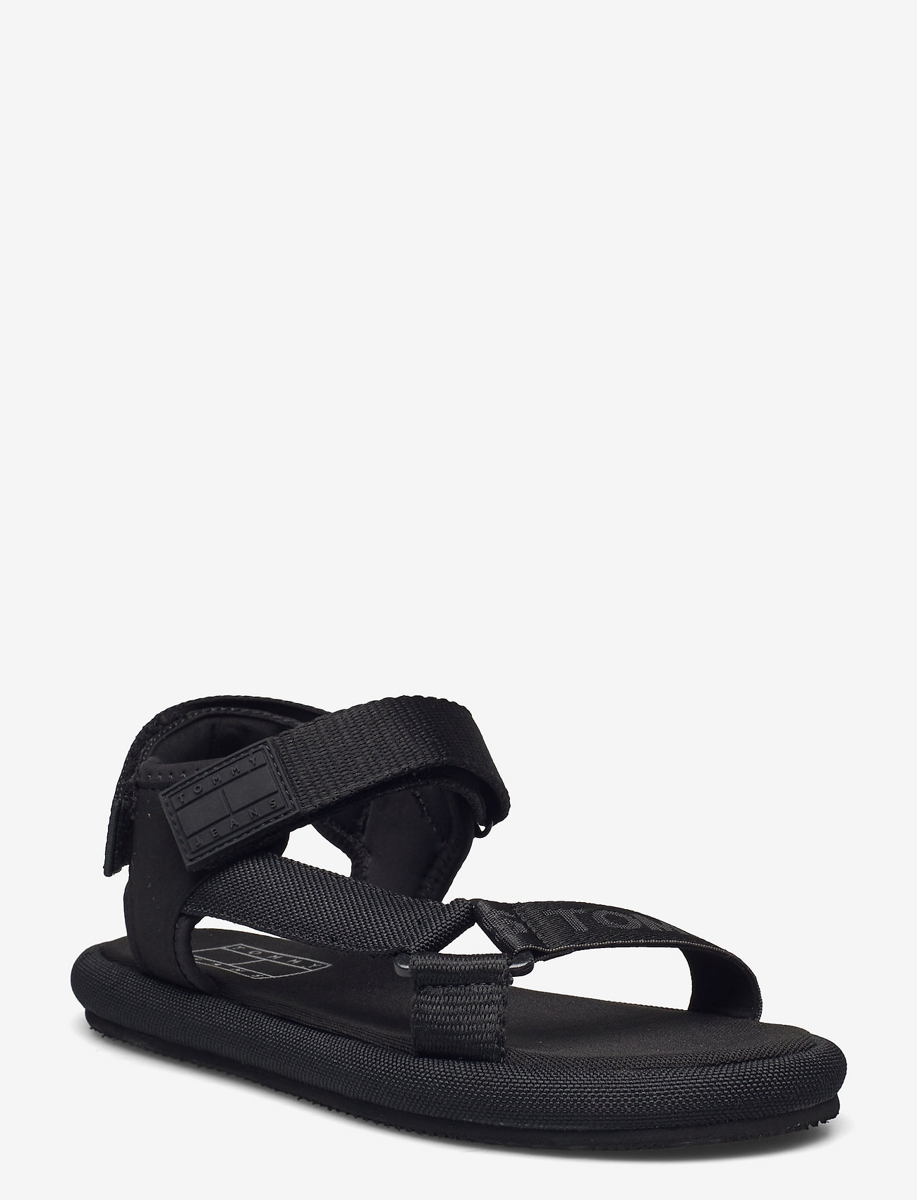 Tommy Hilfiger - ESSENTIAL SPORTY SANDAL - flat sandals - black - 0