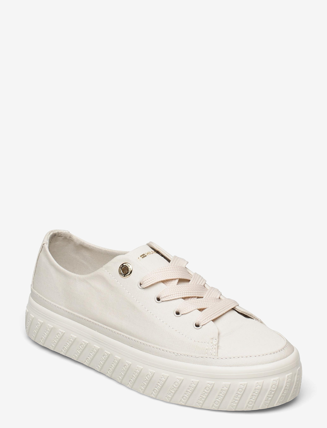 shiny flatform vulc sneaker