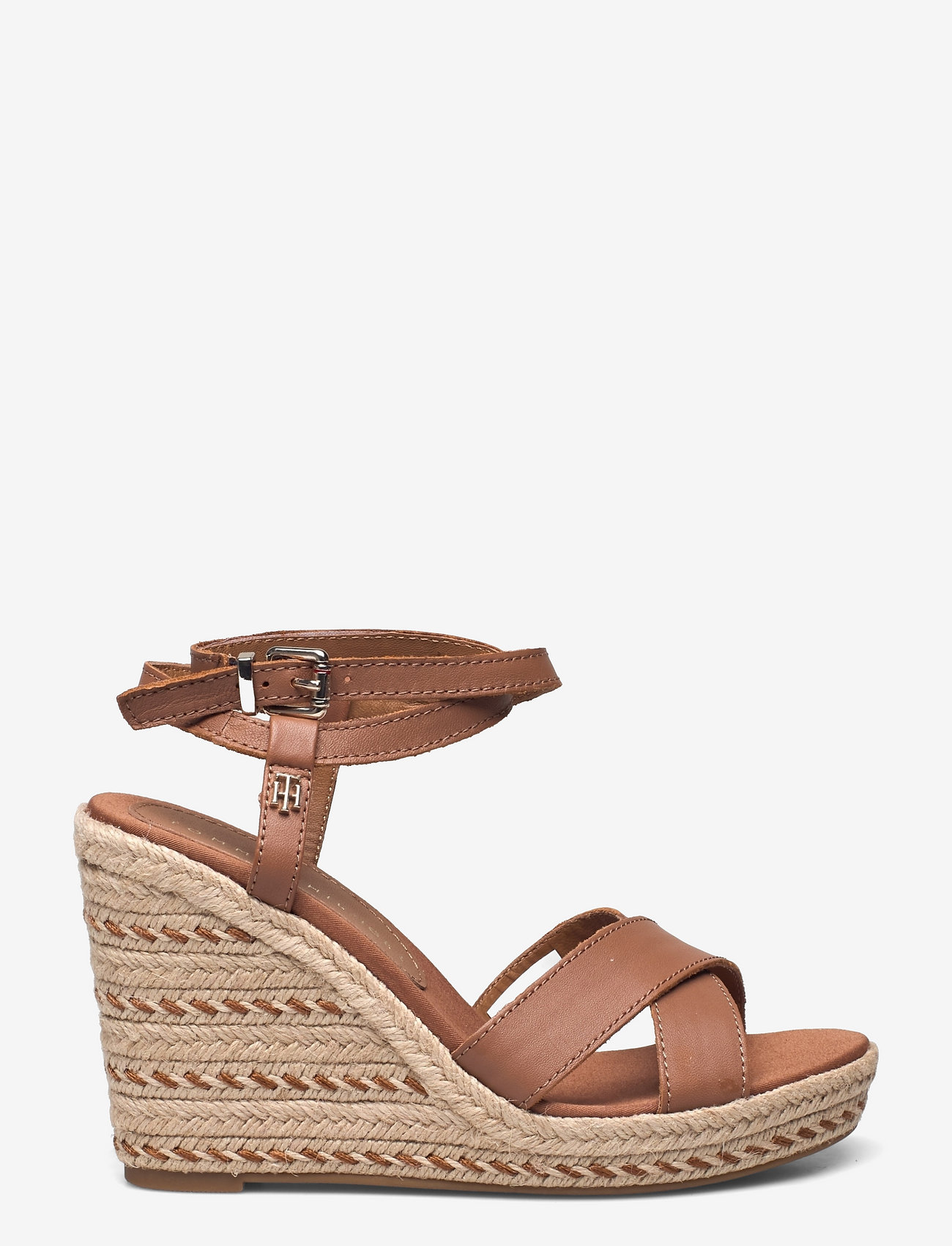 tommy hilfiger cognac sandals