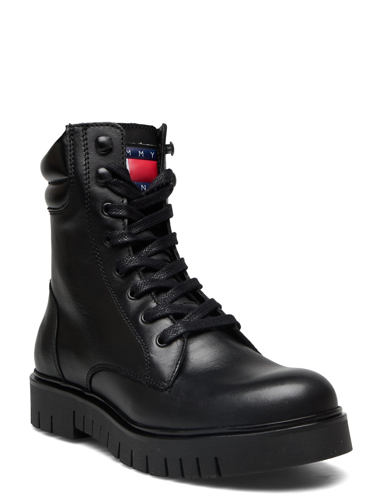 Tjw Lace Up Boot Shoes Boots Ankle Boots Laced Boots Black Tommy Hilfiger
