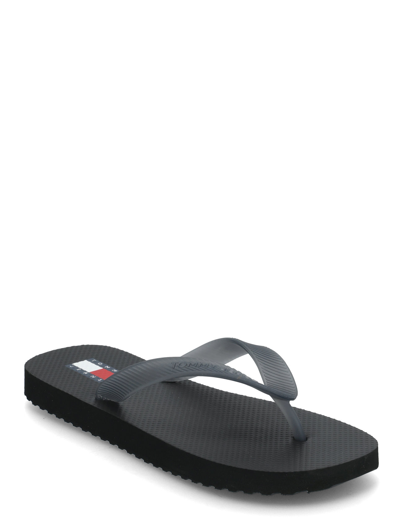 Tjw Logo Flip Flop Shoes Summer Shoes Sandals Flip Flops Black Tommy Hilfiger
