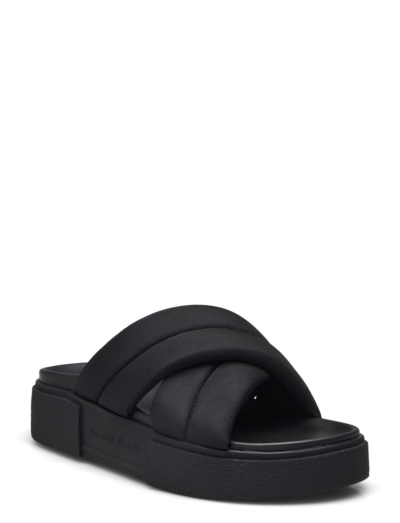 Tjw Flatform Sandal Shoes Sandals Platform Sandals Black Tommy Hilfiger