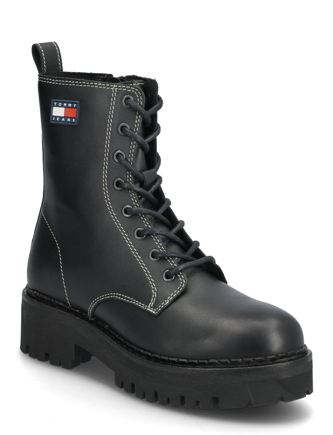 Tommy Hilfiger Tjw Urban Lace Up Boot, 38, Black, Sko > Laced Sko, Dame