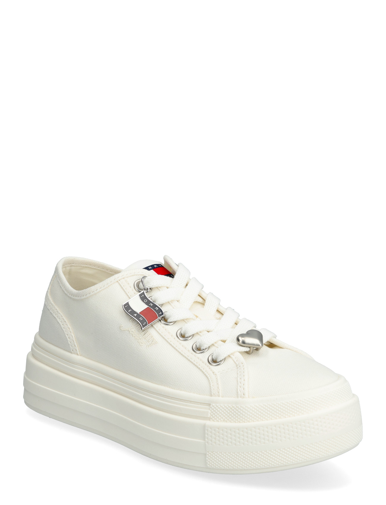 TOMMY HILFIGER Tjw Flatform Sneaker Charms Cream - 37 - Damen
