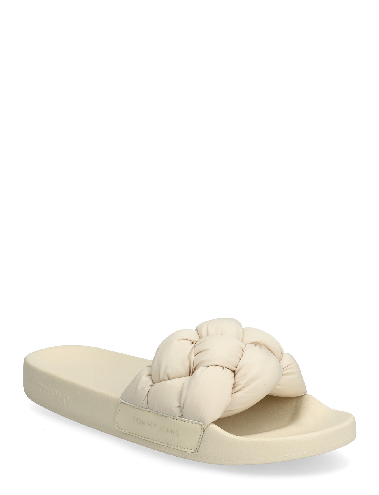 Tommy Hilfiger Tjw Braided Slides, 38, White, Sandaler > Sliders Til Poolen, Dame
