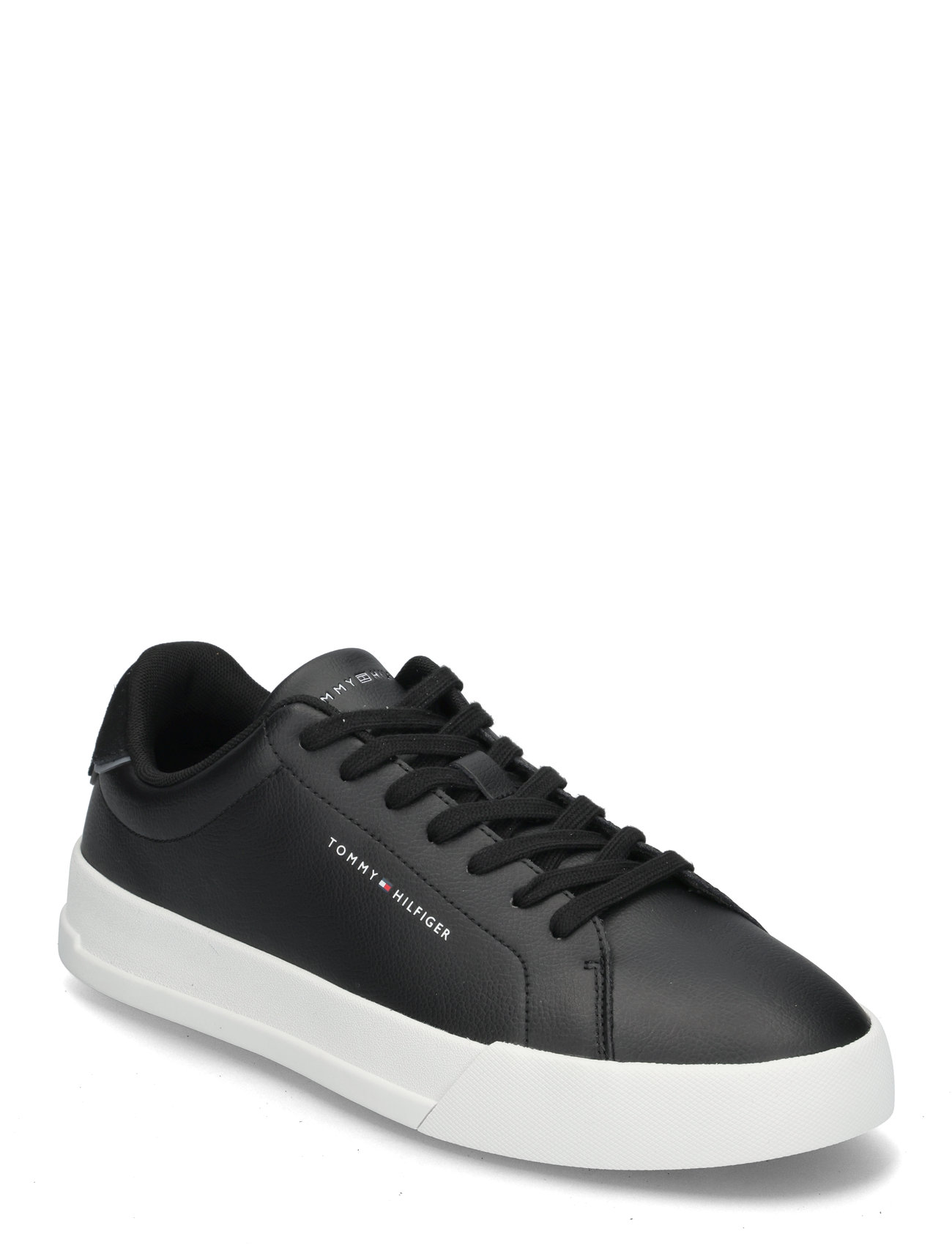Th Court Lth Detail Ess Lave Sneakers Black Tommy Hilfiger