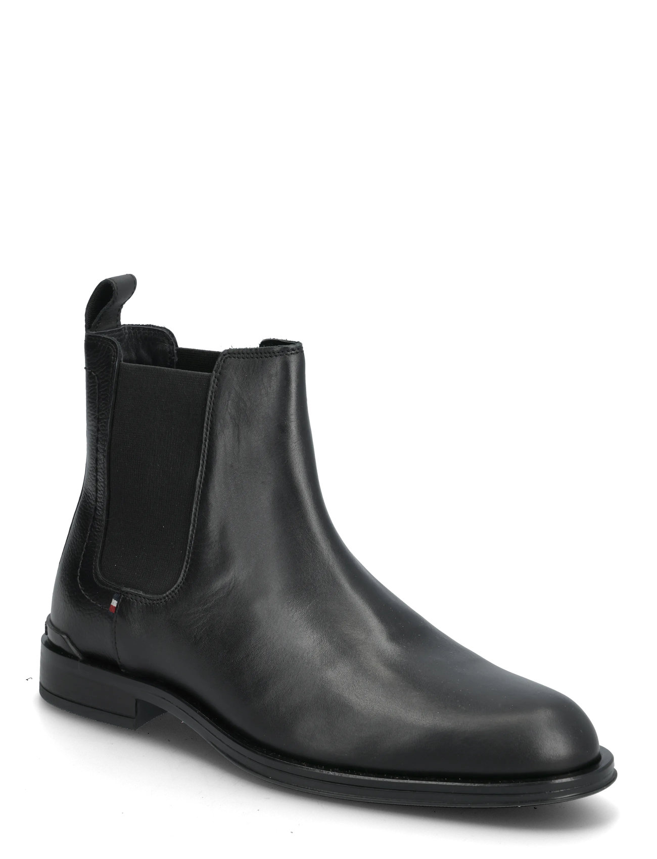 Tommy Hilfiger Corporate Hilfiger Lth Cheslea, 45, Black, Støvler > Chelsea-Støvler, Herre