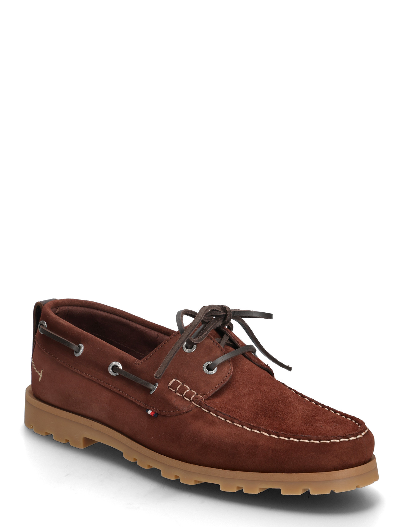 Tommy Hilfiger Hilifger Light Sde Boat Shoe, 41, Brown, Sko > Bådsko, Herre