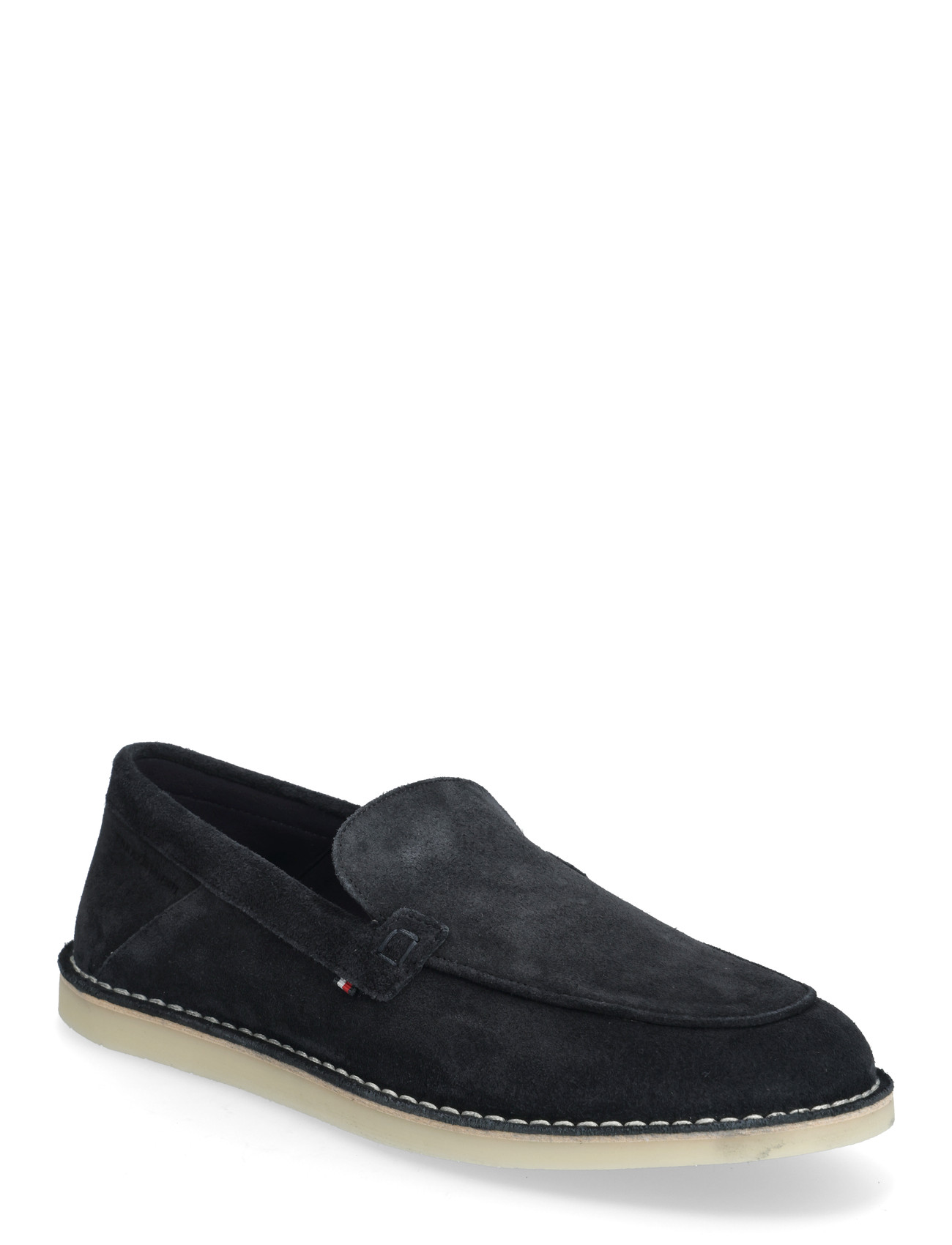 Tommy Hilfiger Hilfiger Stitchdown Suede Loafer, 44, Navy, Sko > Hyttesko, Herre