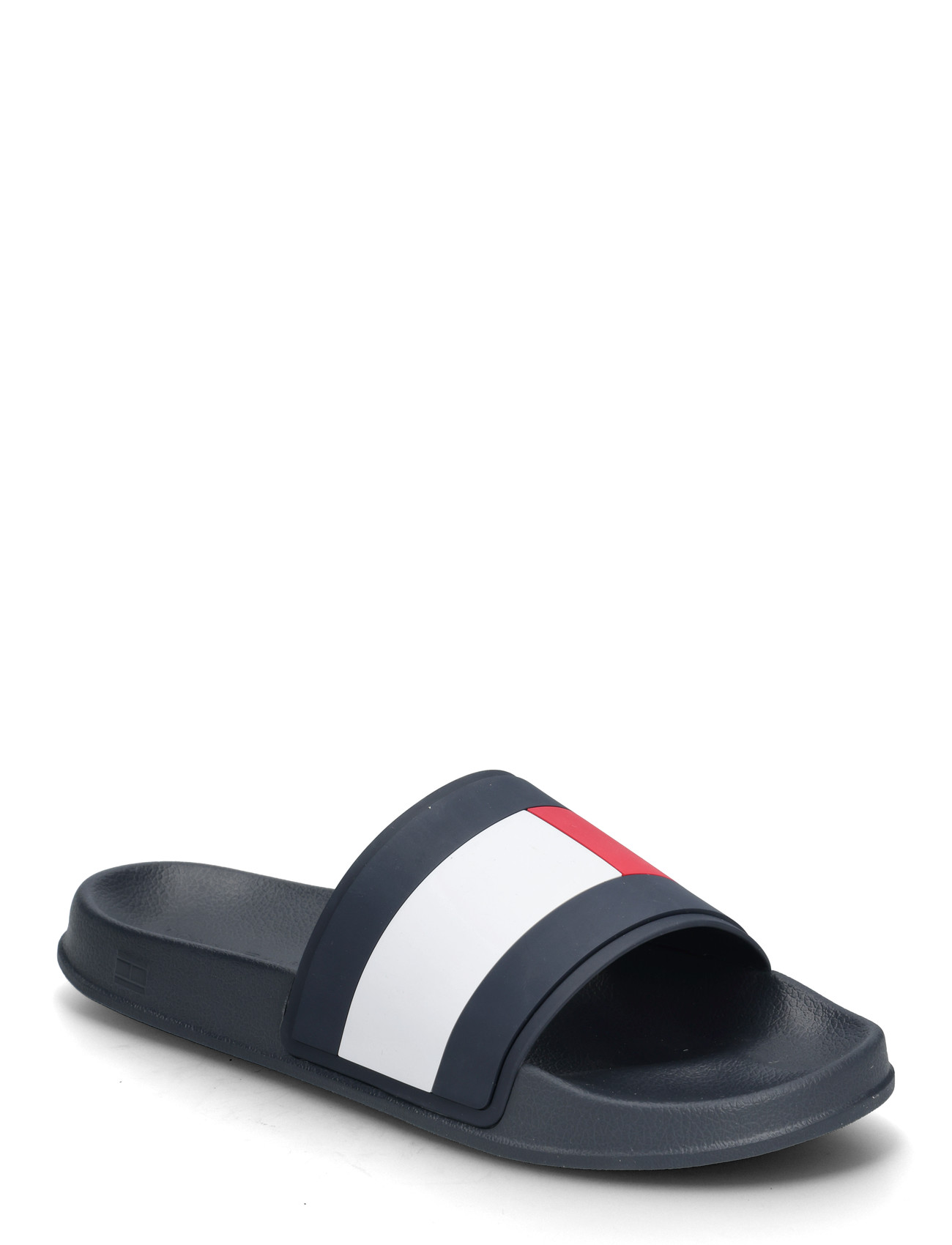 Tommy Hilfiger Core Hilfiger Flag Pool Slide, 46, Navy, Sko > Pool Sliders, Herre