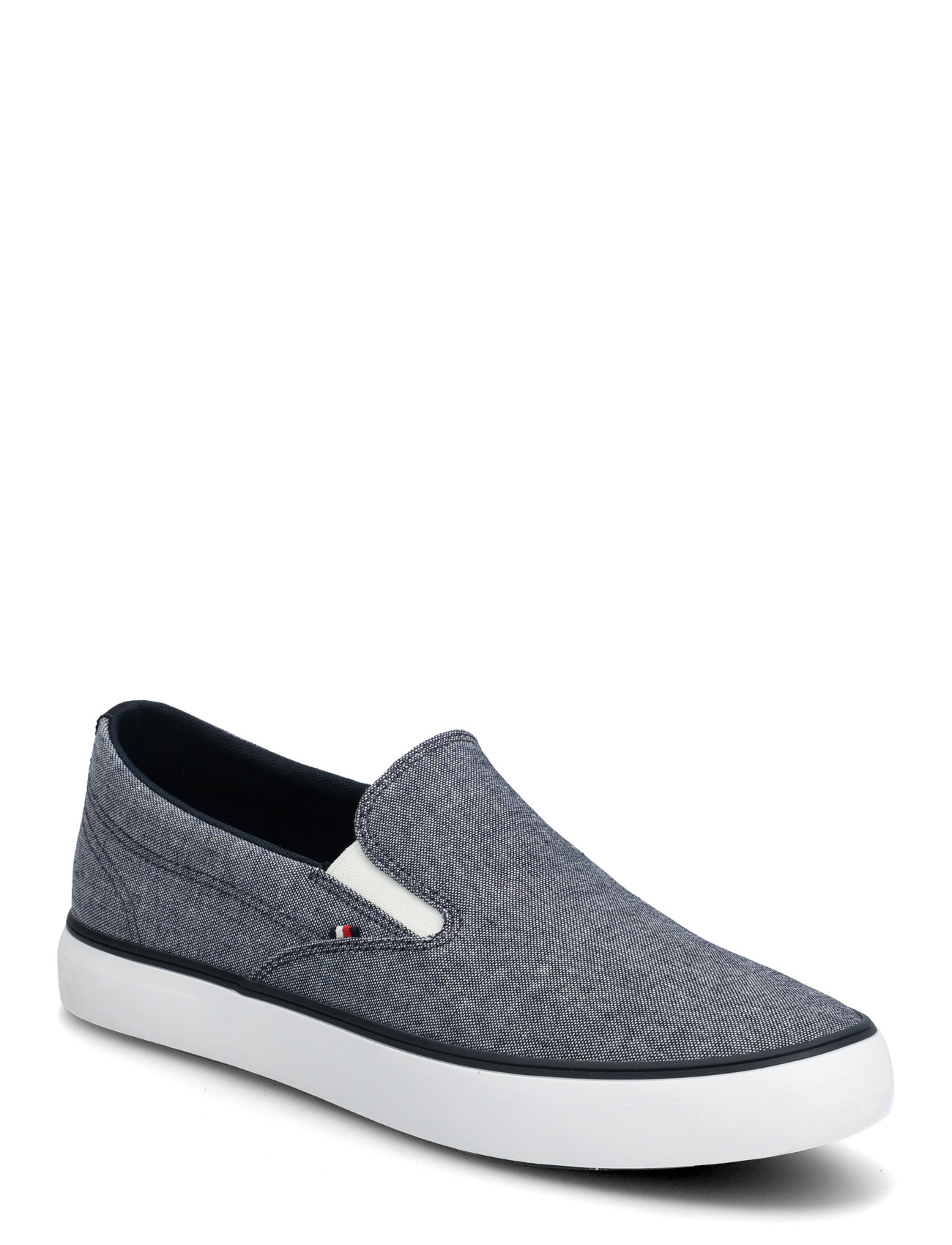 Tommy Hilfiger Harlem Core Ii Slip On Chambray, 44, Navy, Sneakers > Slip On-Sneakers, Herre