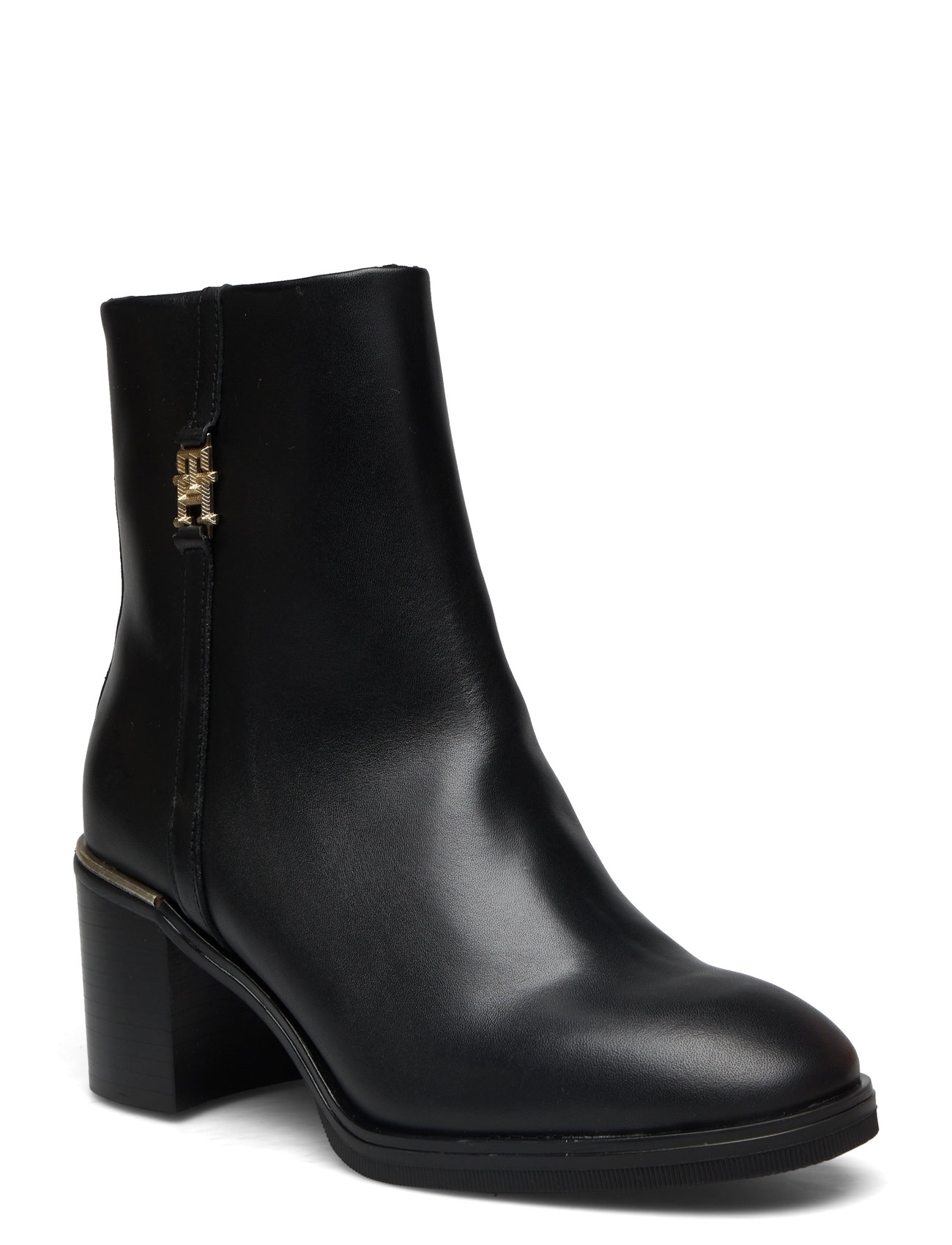 Feminine Th Hardware Mid Bootie Shoes Boots Ankle Boots Ankle Boots With Heel Black Tommy Hilfiger