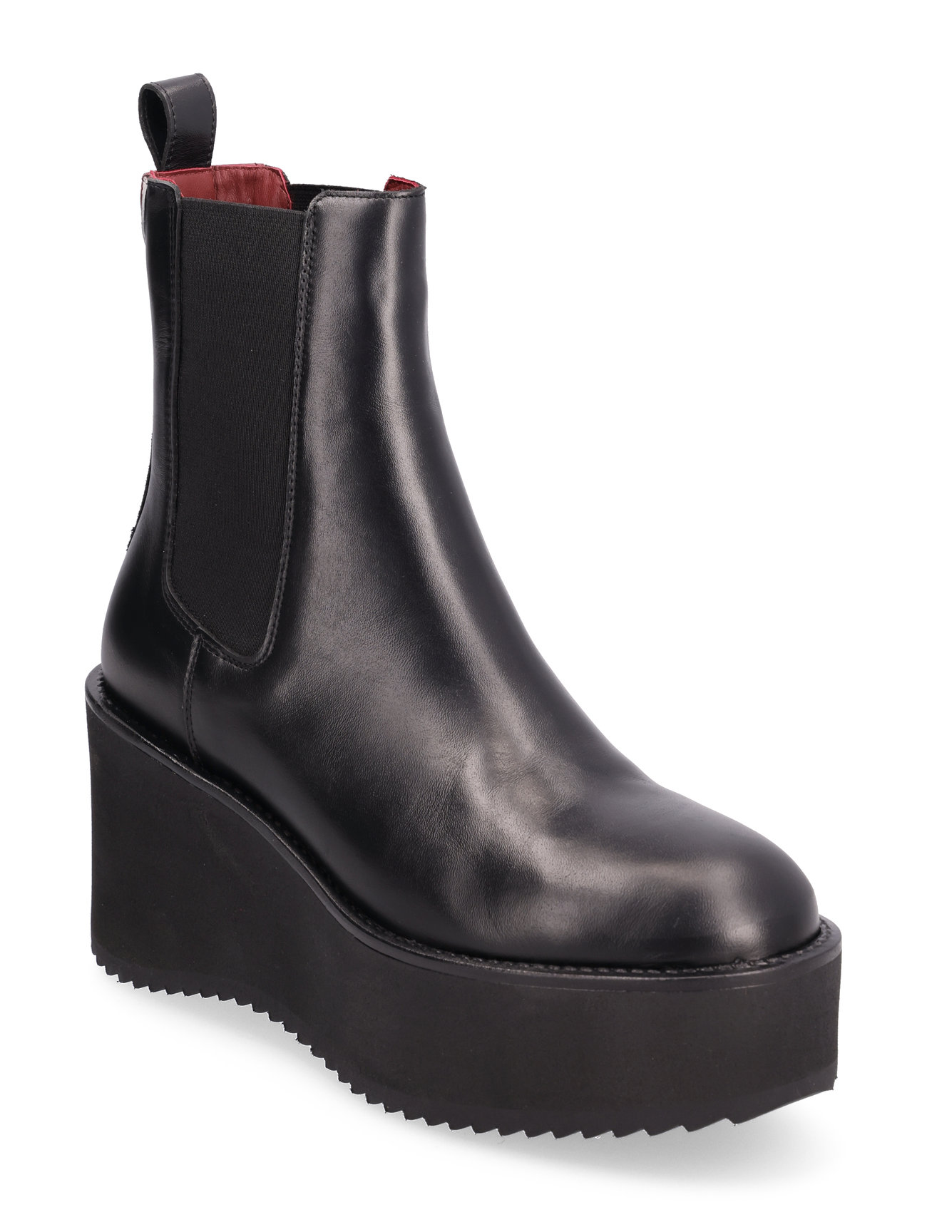 Elevated Wedge Bootie Shoes Boots Ankle Boots Ankle Boots With Heel Black Tommy Hilfiger