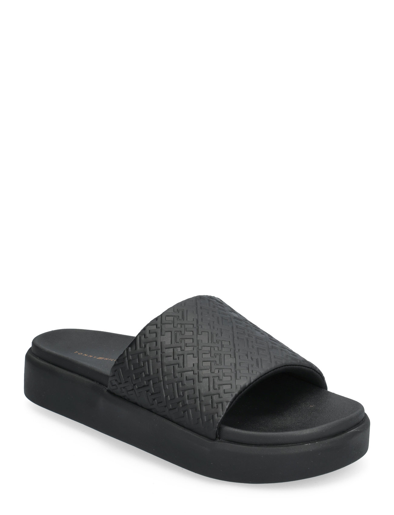 Th Platform Pool Slide Shoes Summer Shoes Sandals Pool Sliders Black Tommy Hilfiger