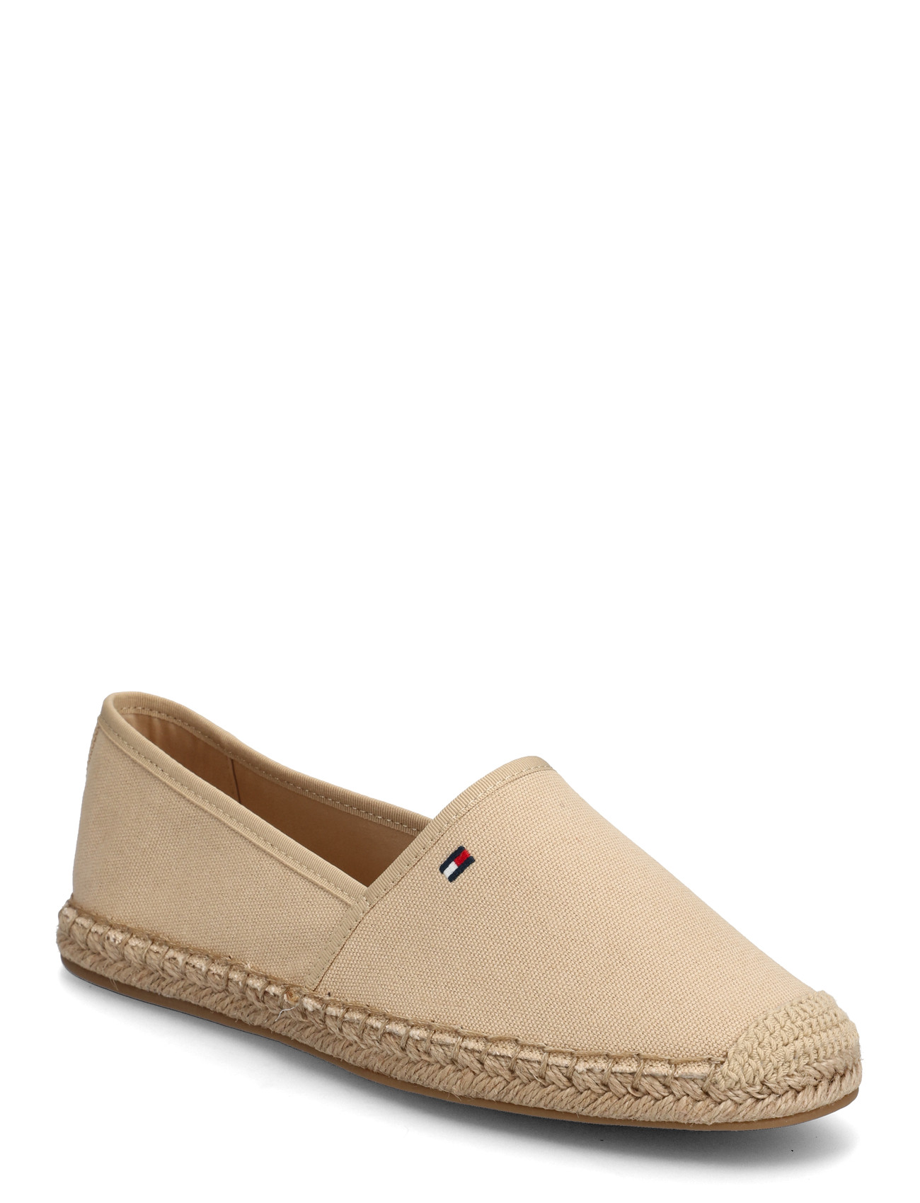Tommy Hilfiger Flag Canvas Espadrille, 42, Beige, Espadriller > Flade Espadriller, Dame
