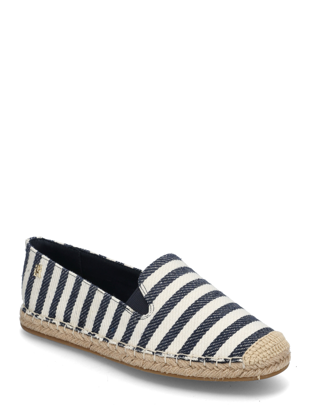 Nautical Stripe Espadrille Sandaler Espadrilles Lave Black Tommy Hilfiger