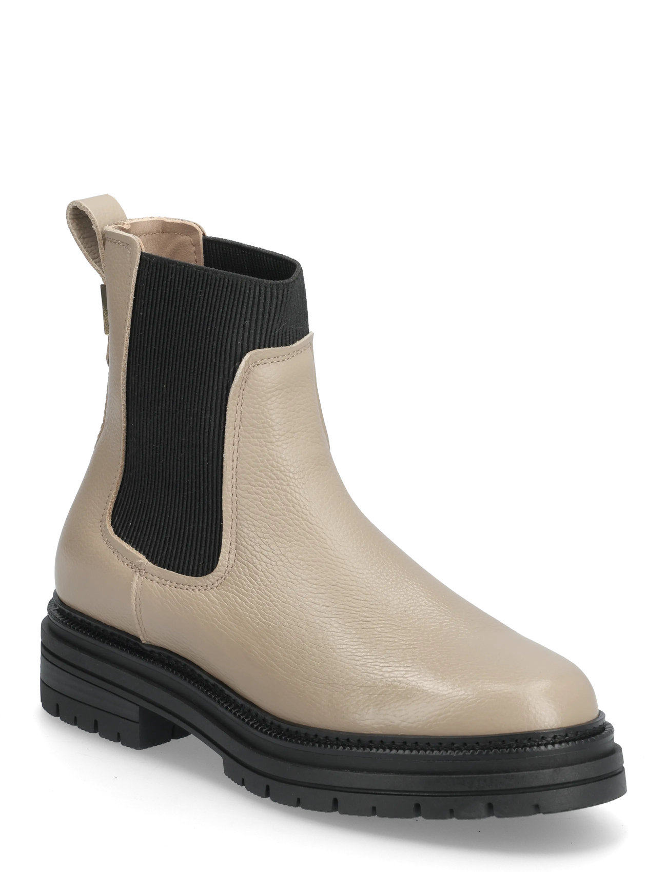 Tommy Hilfiger Th Plaque Pebble Chelsea Warm, 38, Beige, Støvler > Chelsea-Støvler, Dame