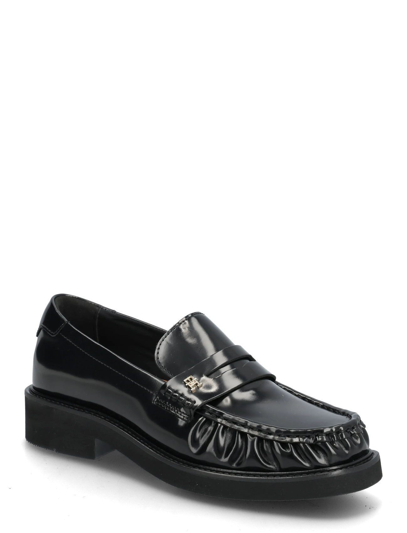 TOMMY HILFIGER Th Square Toe Abrasivato Loafer Schwarz - 40 - Damen